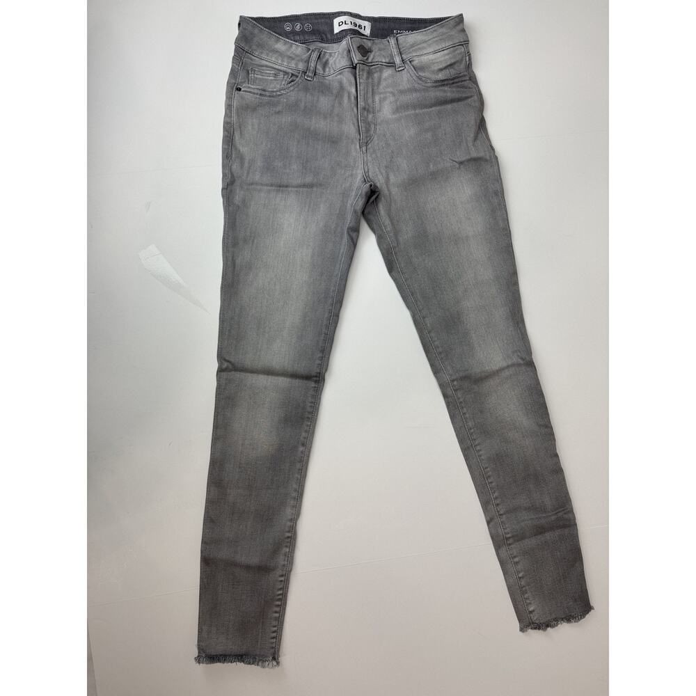 DL1961 Jeans Emma Power Legging Gray Whiskered Wash Grunge Emo Festival Women 28